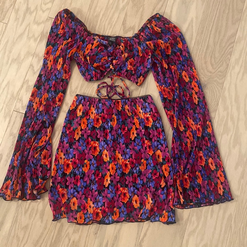 2 piece floral set
